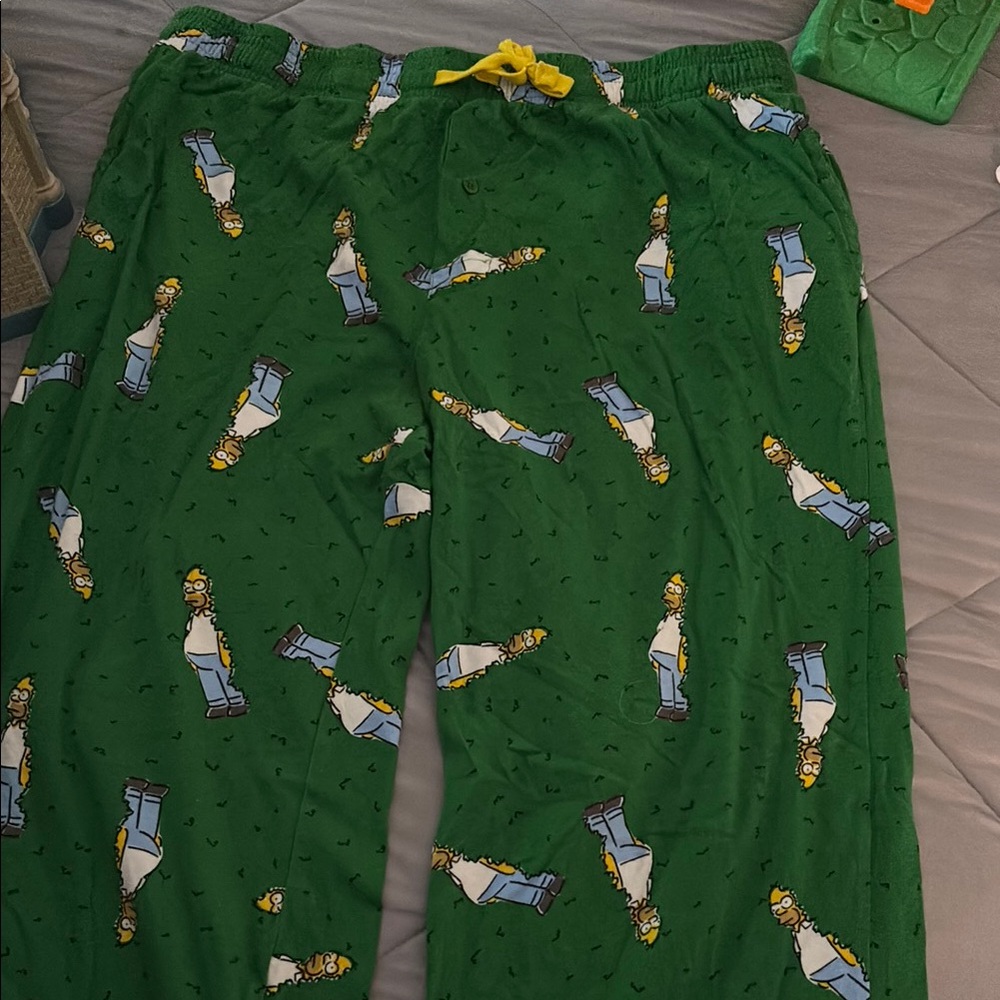 Target Green Pajama Pants with Character Print